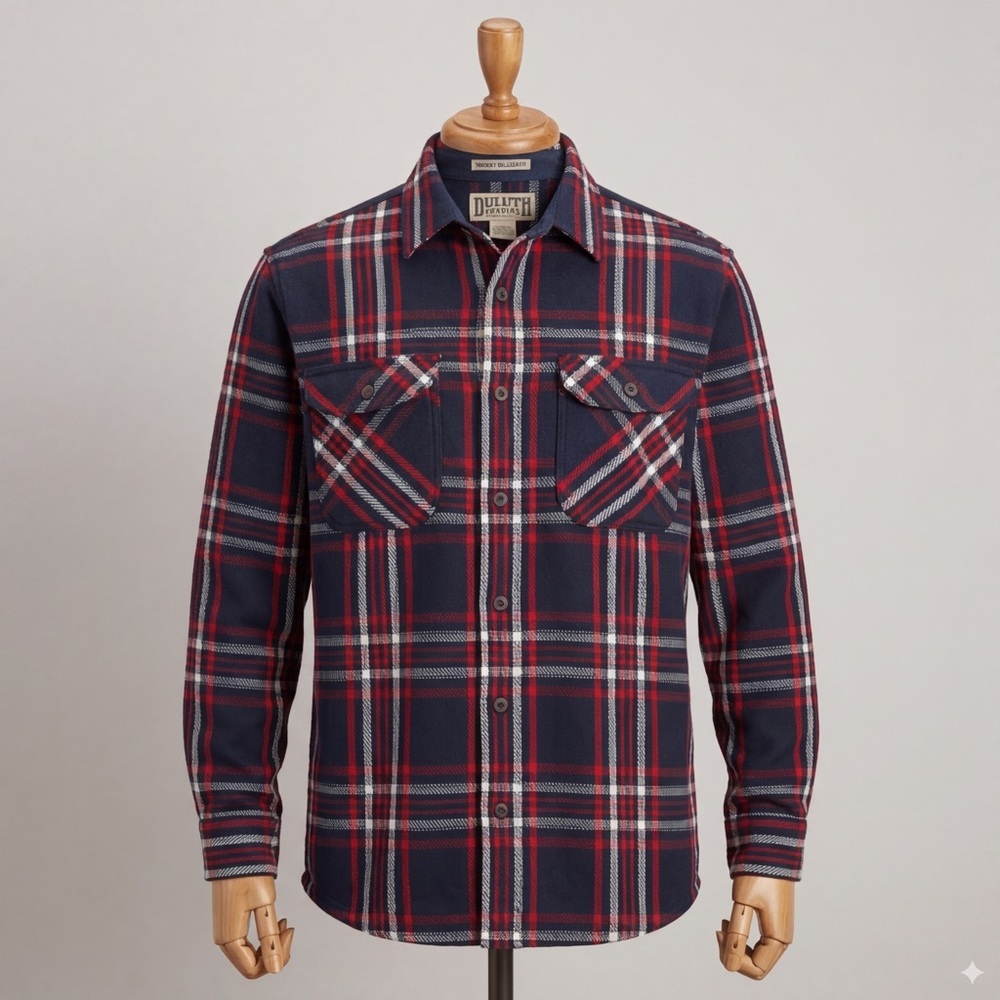 Duluth Trading Men’s Woodsy Relaxed Fit Long sleeve heavyweight shacket size 2XL